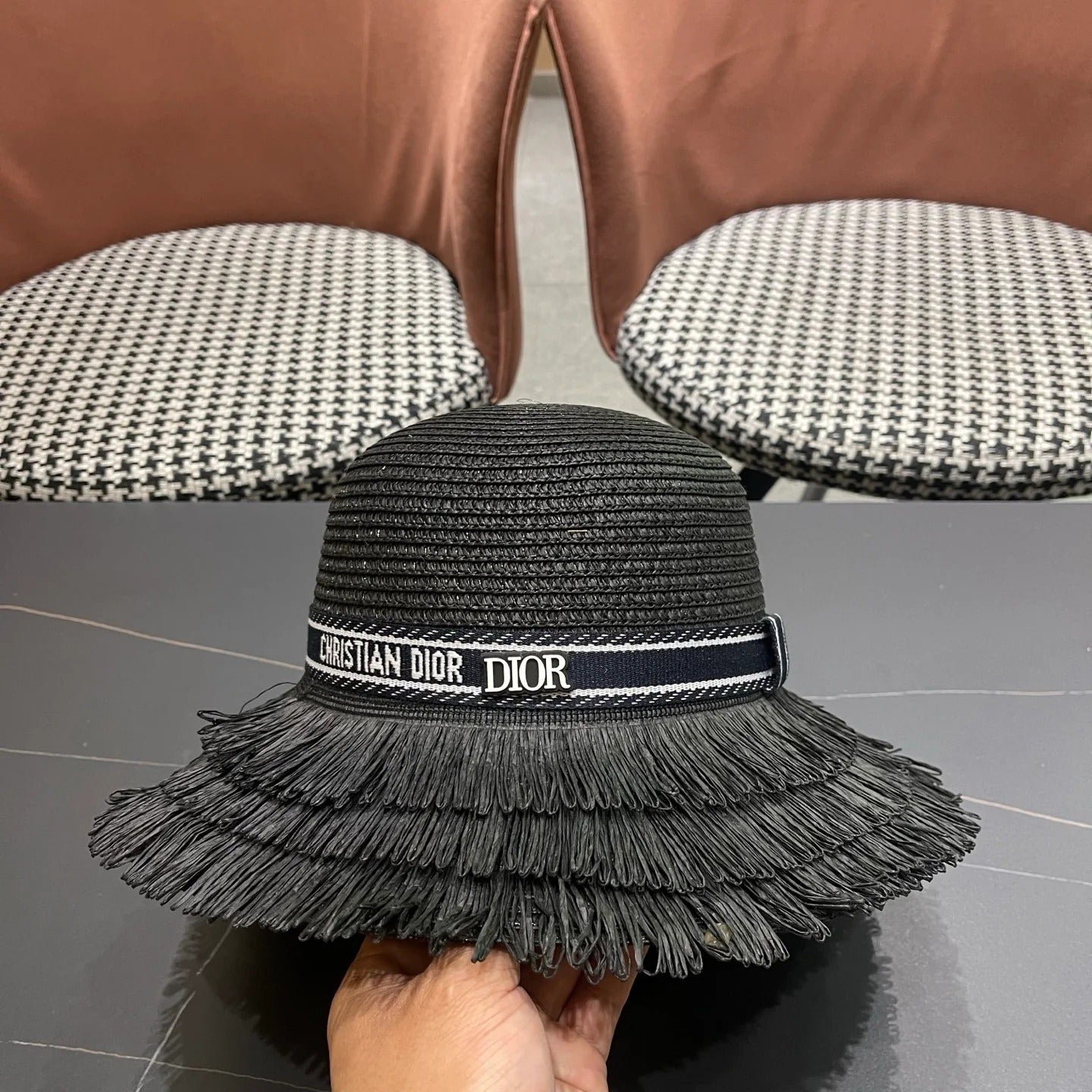 Alternative view of Dior D-Bobby Straw Hat 219043