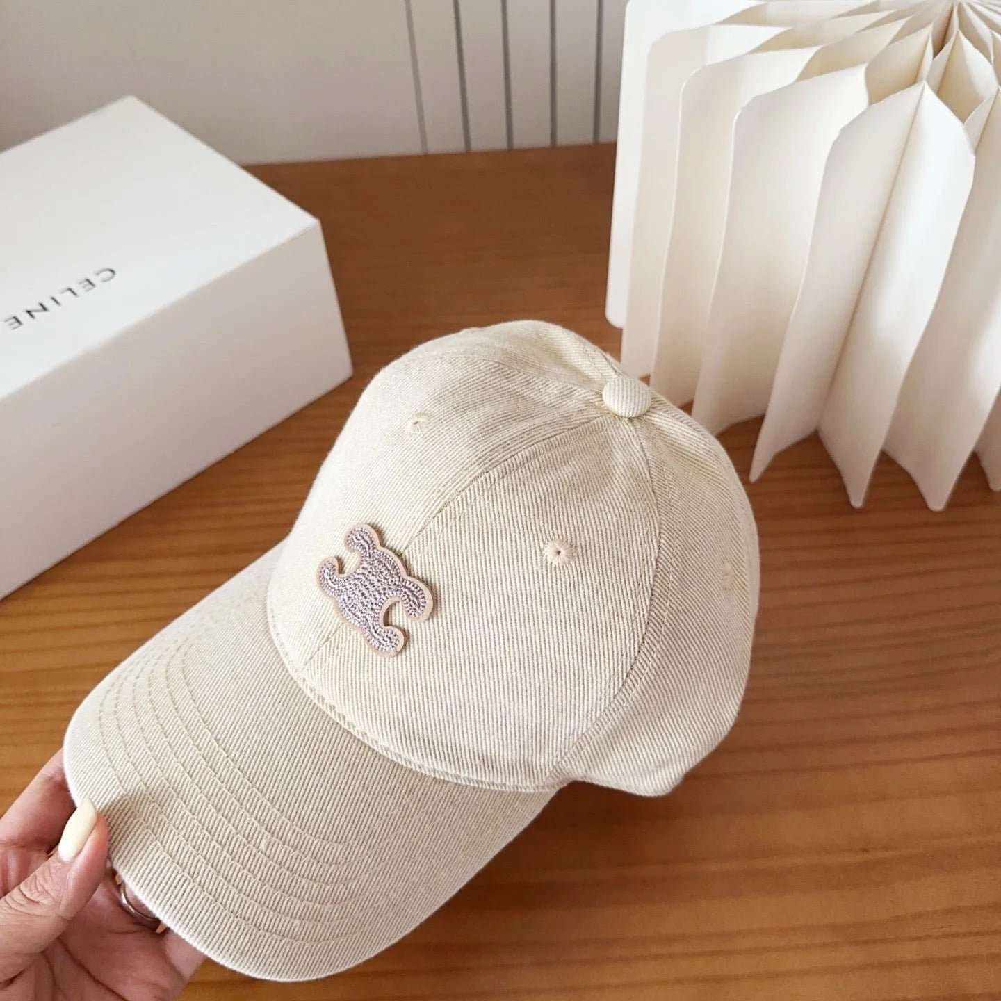 Celine Triomphe Multi-Tone Cotton Cap - Image 8