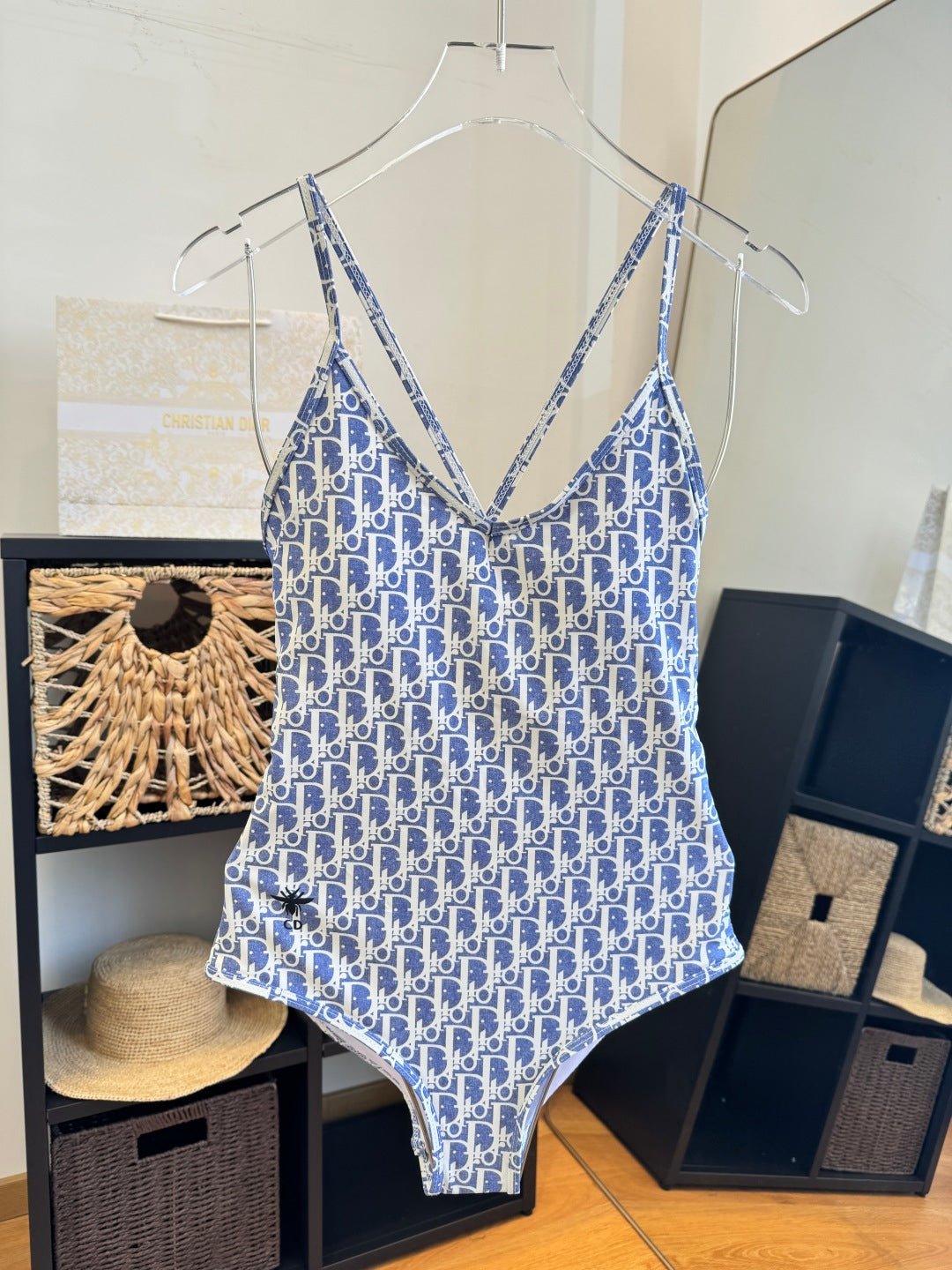 CD One-Piece Bikini White Blue 203025 - Image 10