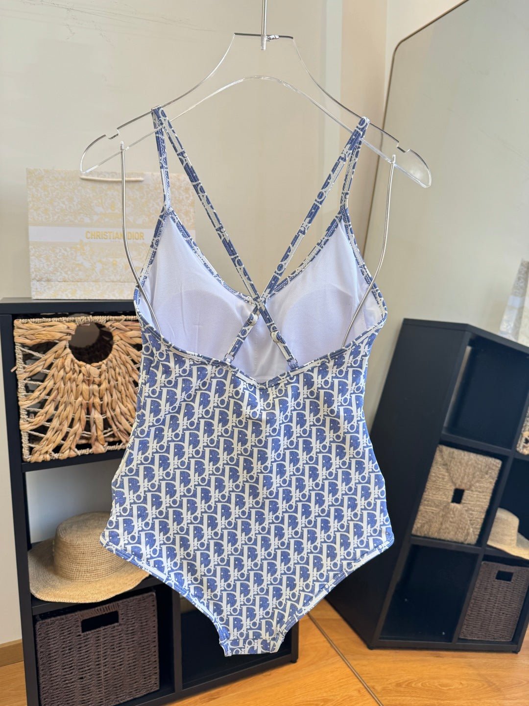 CD One-Piece Bikini White Blue 203025 - Image 3