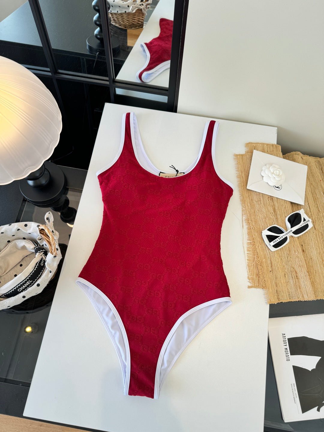 Gucci 26s One-Piece Red Cotton 184233 - Image 3
