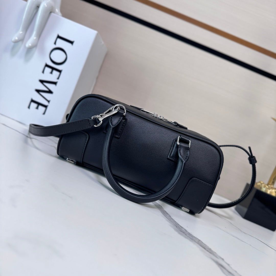 Alternative view of Loewe Amazona 23 Cropped Bag Black Shiny Calfskin
