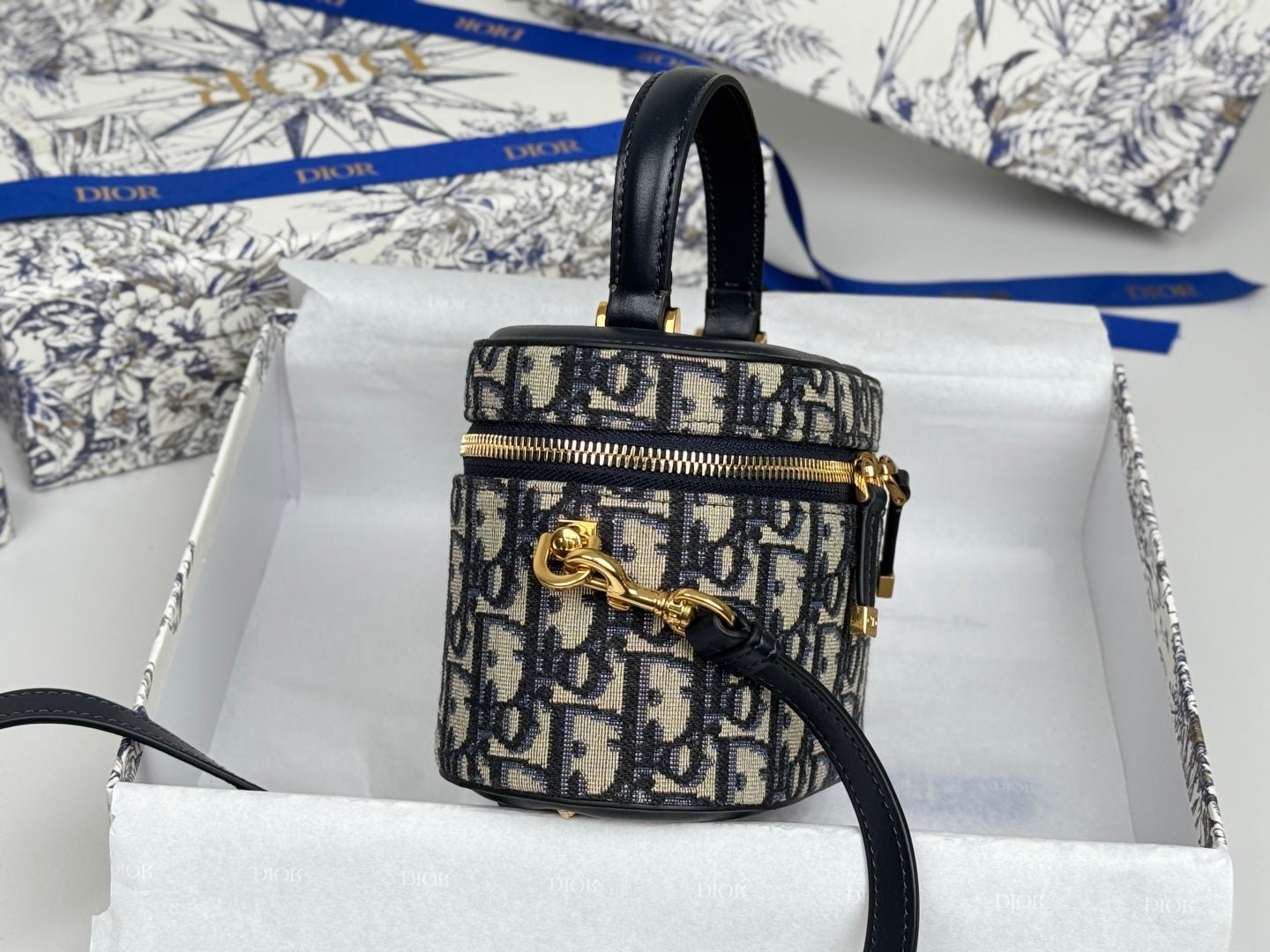 Alternative view of Dior 30 Montaigne Vanity Series Blue Jacquard Canvas