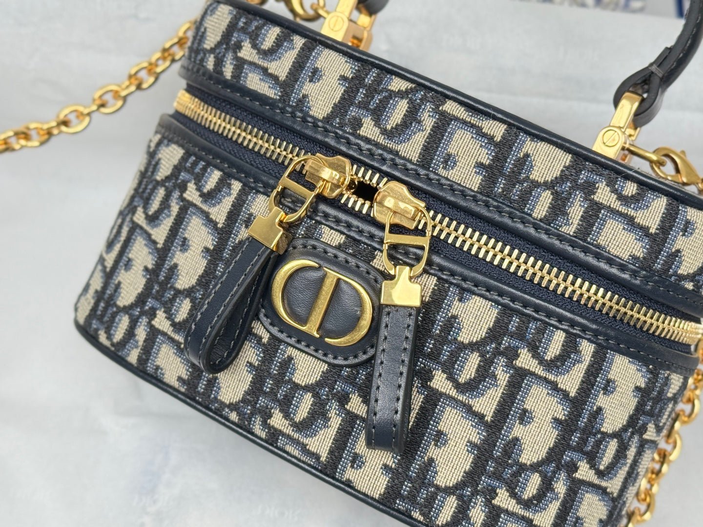 Dior 30 Montaigne Vanity Series Blue Mini Case Canvas - Image 8