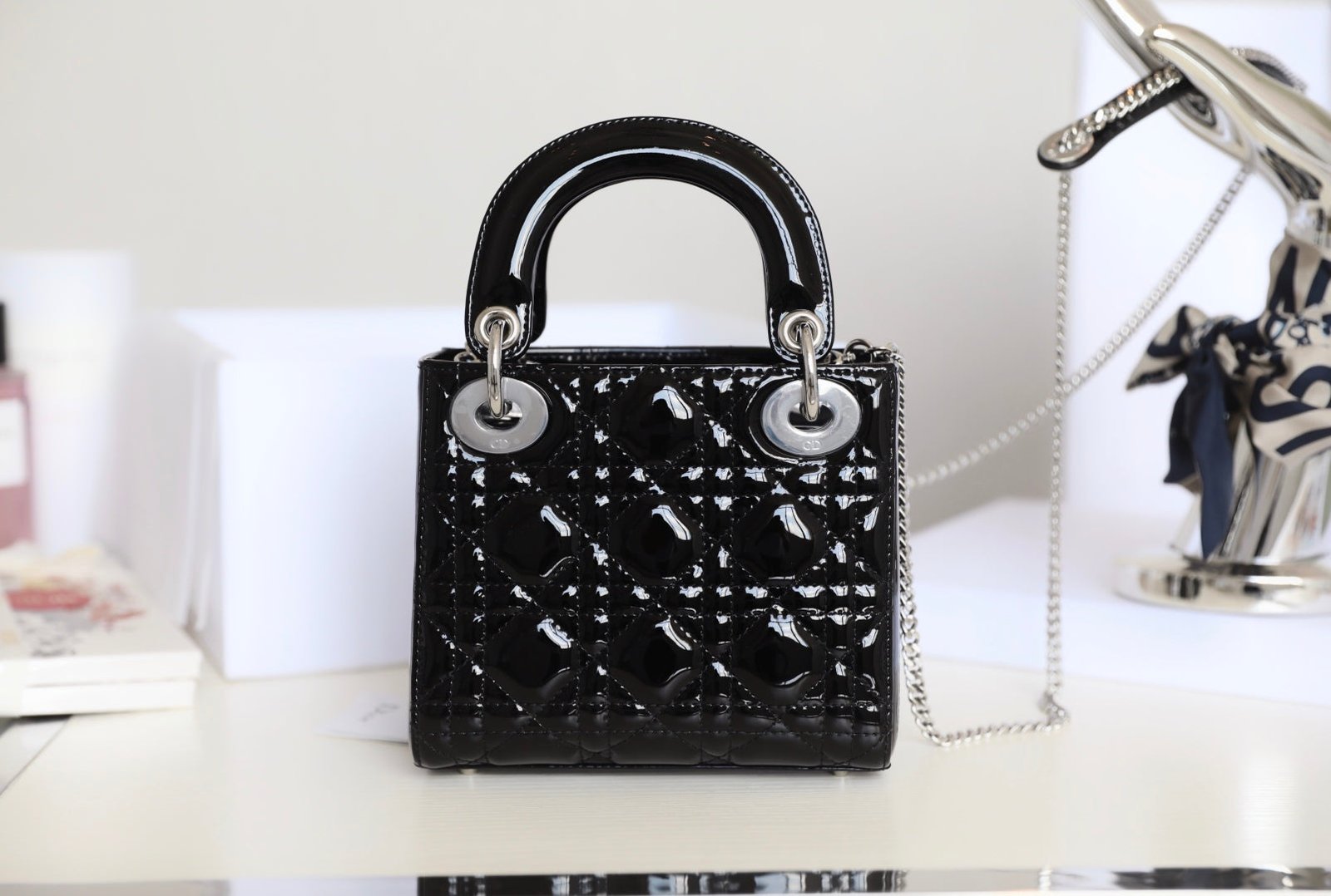 Alternative view of Dior Lady Dior Mini Black Calfskin