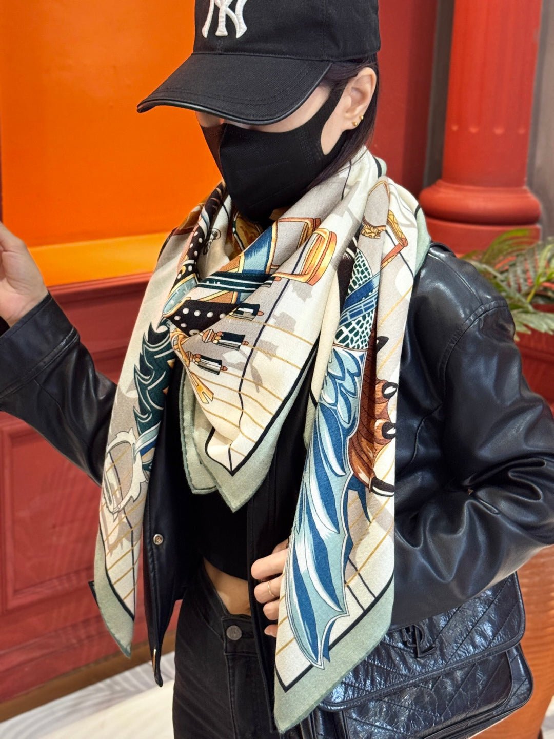 Hermès Silk Animal Shawl - Image 4