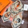 Hermès Buckle Print Cashmere Shawl
