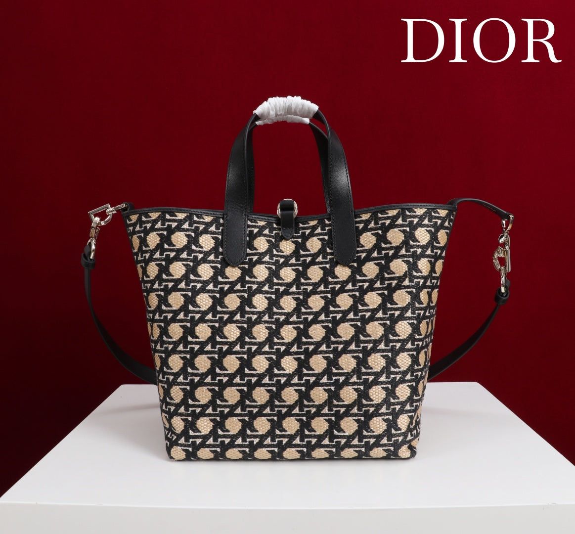 Alternative view of Dior Toujours Vertical Medium Bag 24 Black Beige Leather