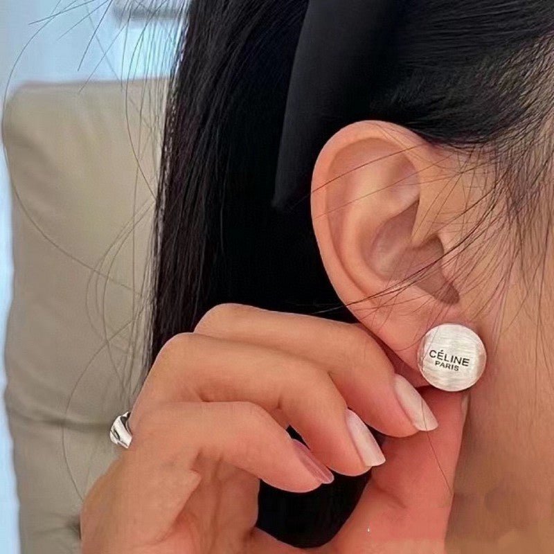 18K Celine Round Earrings - Image 3
