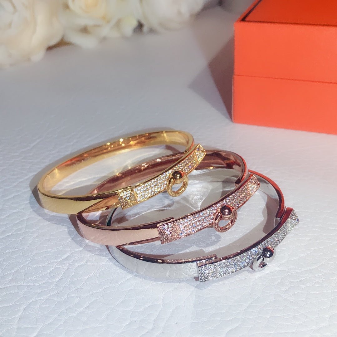 Hermès Rose Gold Plated Half de Chien Bracelet - Image 15