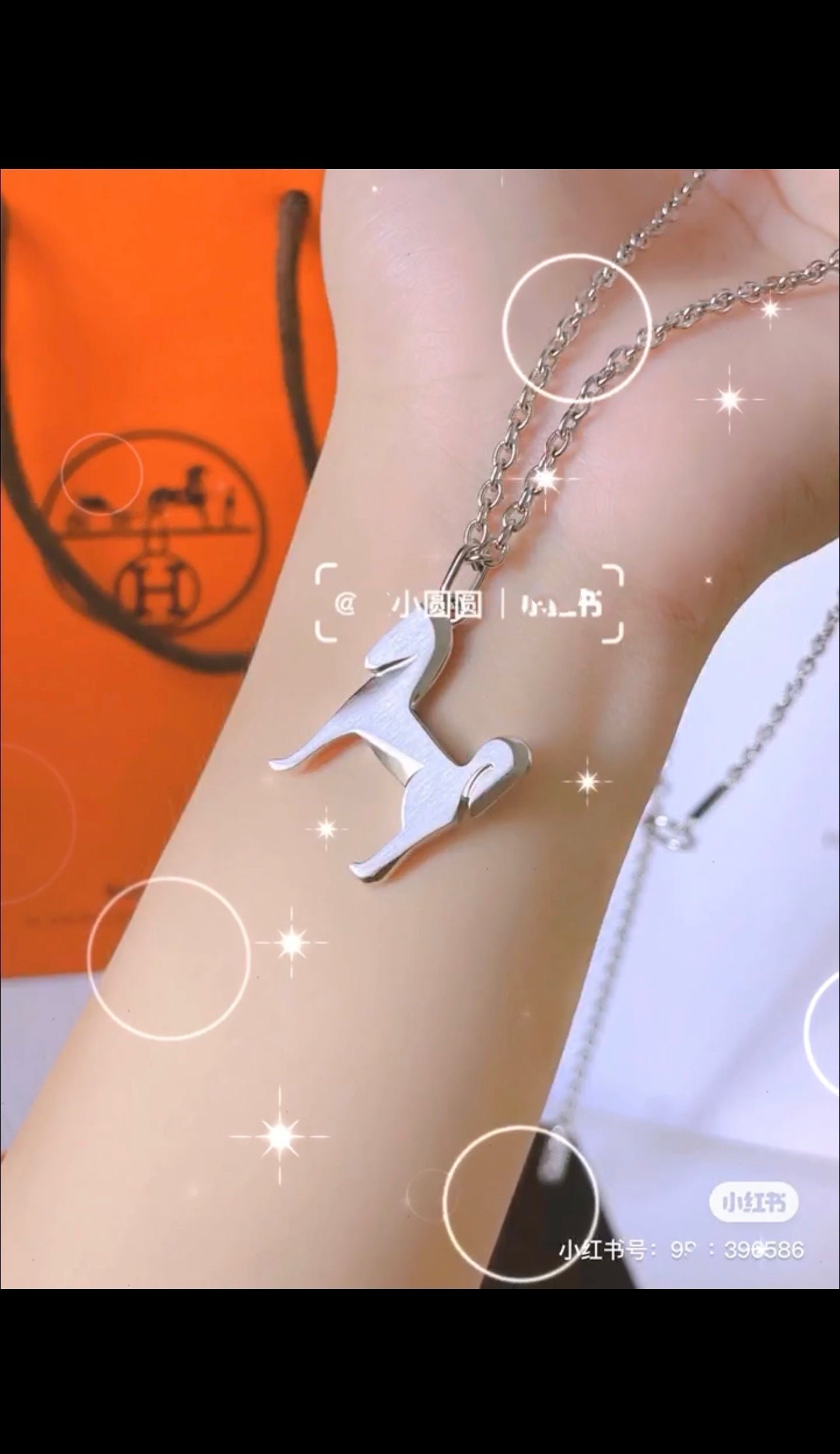 Hermès Horse Motif Silver Pendant Necklace - Image 13
