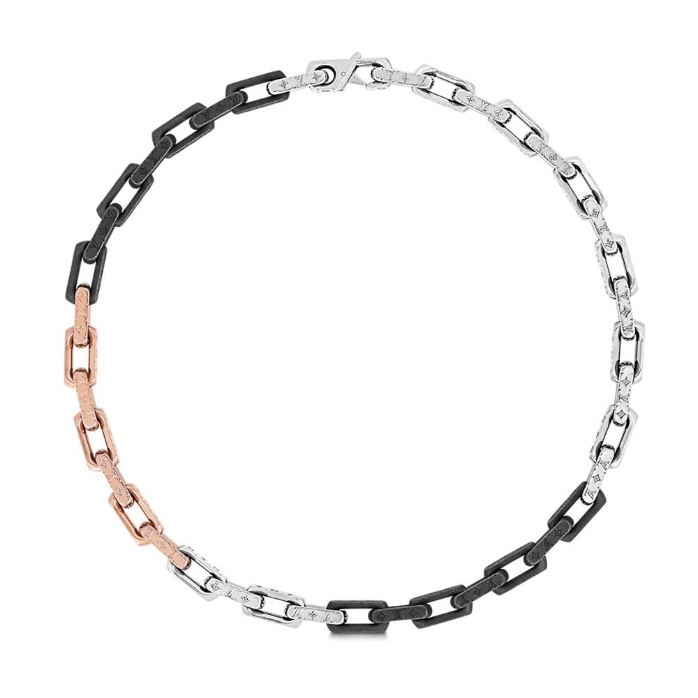 LV Tri-Color Chain Necklace