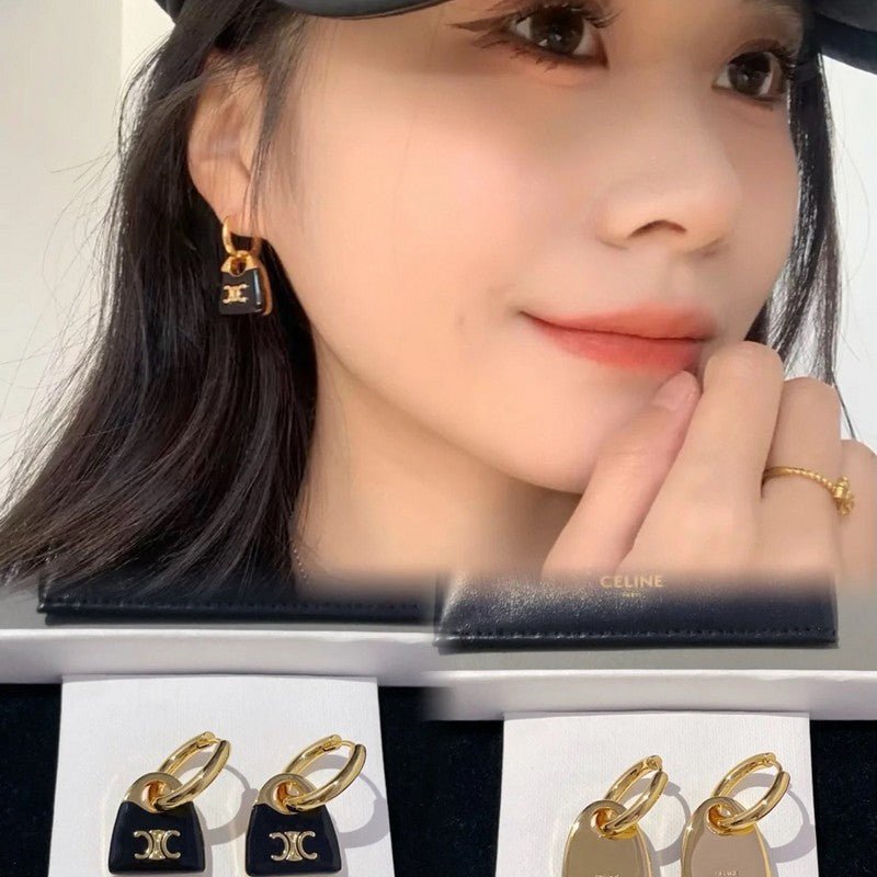 Alternative view of CELINE Black Gold Earrings