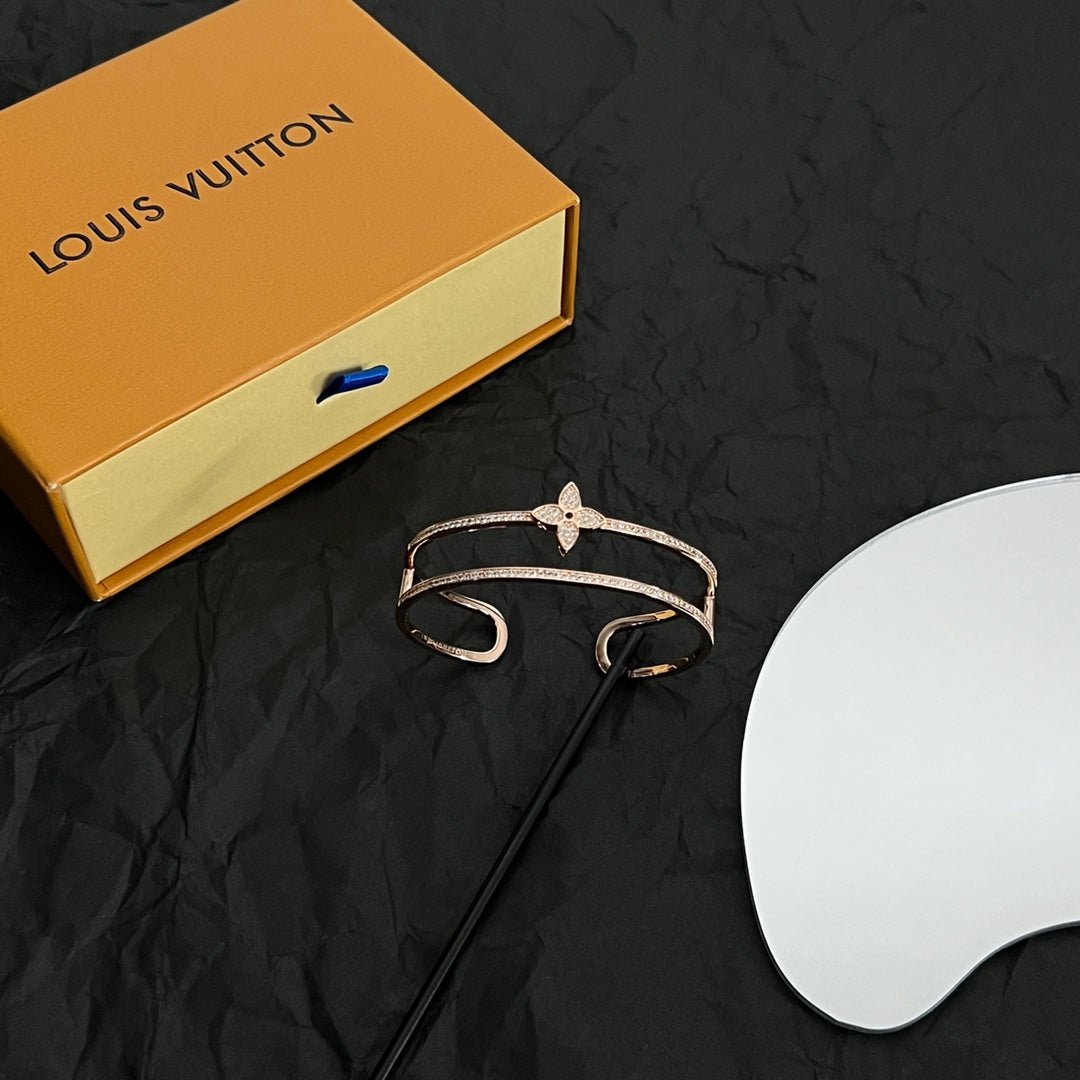 LV Rose Gold Diamond Bangle - Image 3