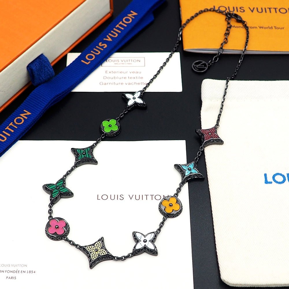 Alternative view of LV Flower Charm Necklace