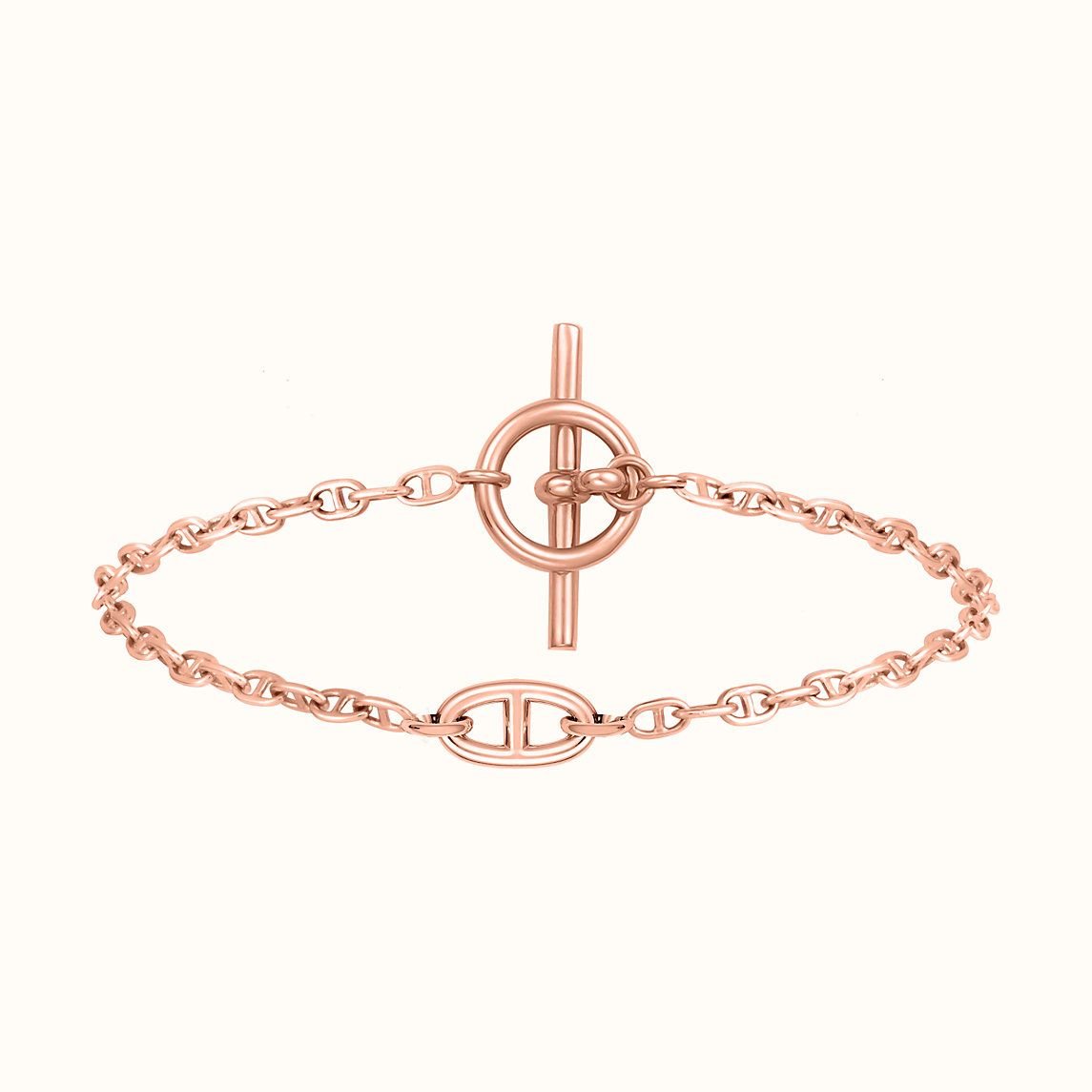 Alternative view of  Hermès Chaine d'Ancre Gold Plated Bracelet