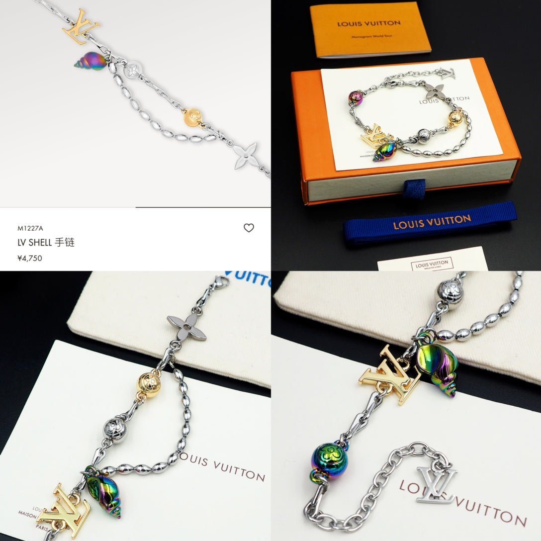LV Ocean-Inspired Chain Bracelet - Image 3