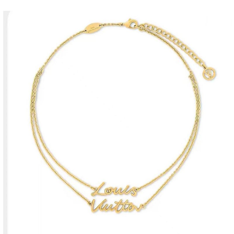LV Script Double Chain