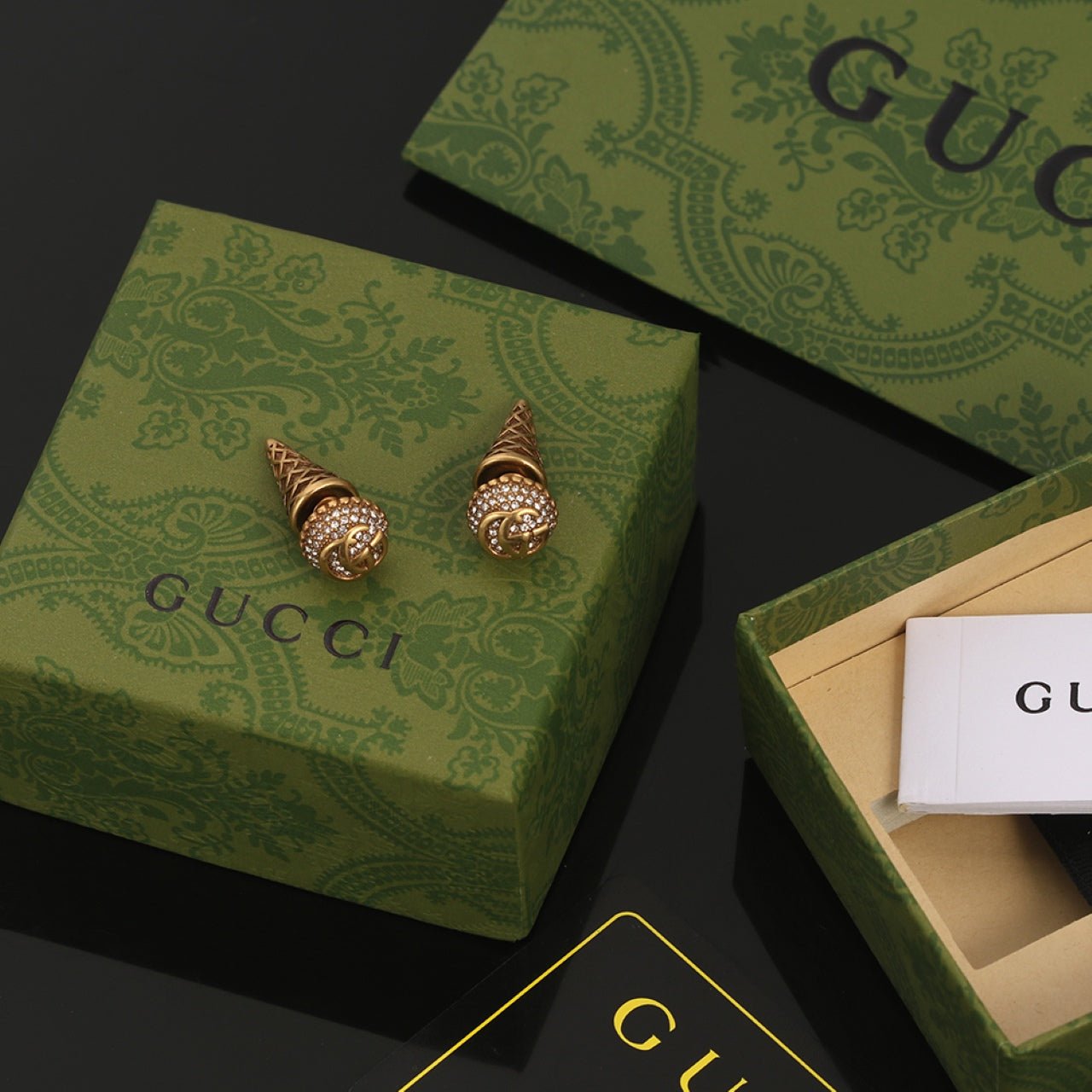 Alternative view of 18K Double Gucci Vintage Earrings