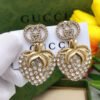 GUCCI Crystal Strawberry GG Earrings