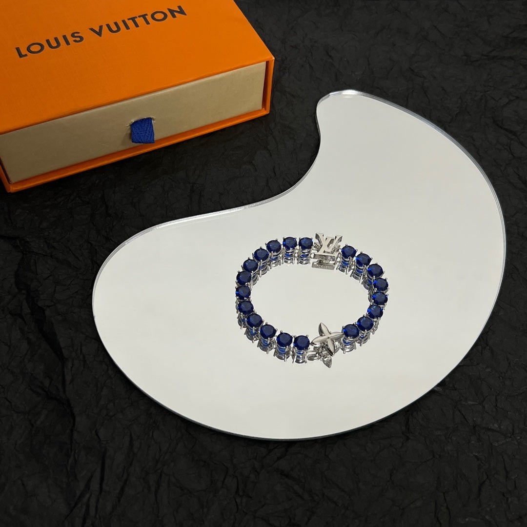 Alternative view of LV Sapphire Tennis Bracelet