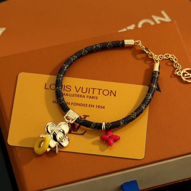 Alternative view of  LV Leather Flower Bracelet