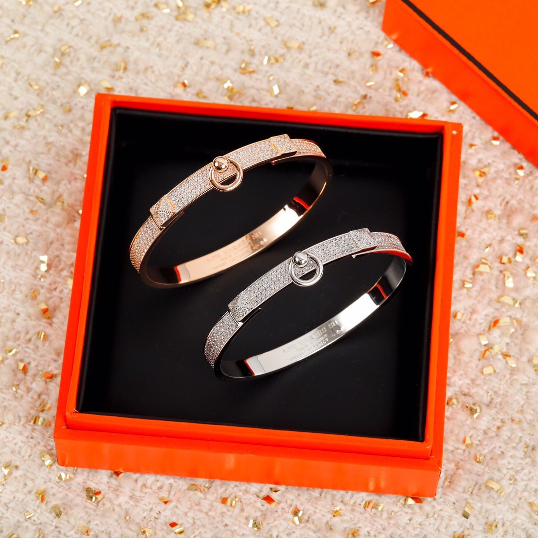 Hermès Silver Plated Full Collier Bracelet - Image 5