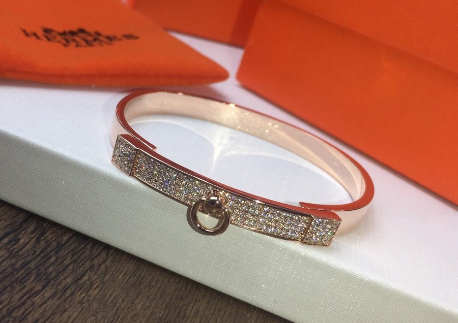 Hermès Rose Gold Plated Half de Chien Bracelet - Image 9