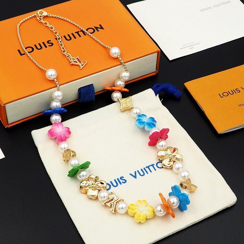 Alternative view of  LV Flower Pearl Necklace
