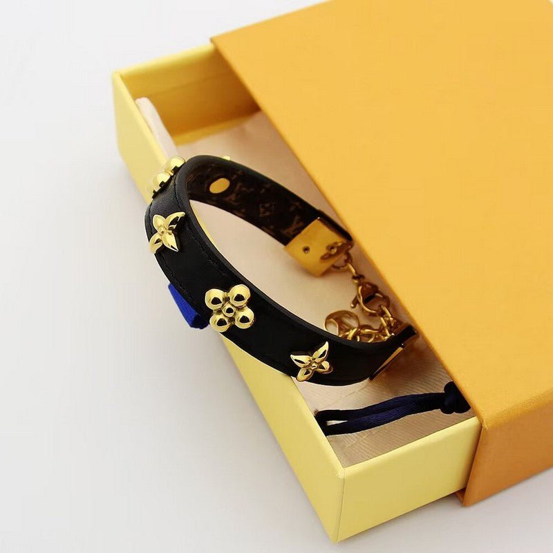 Alternative view of Louis Vuitton Flower Charm Leather Bracelet