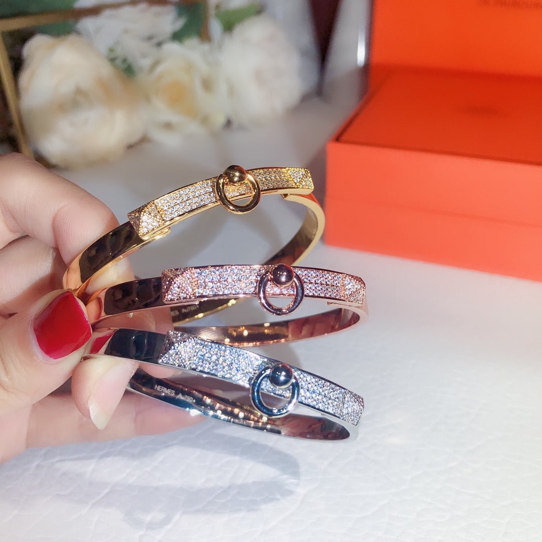 Hermès Rose Gold Plated Half de Chien Bracelet - Image 16