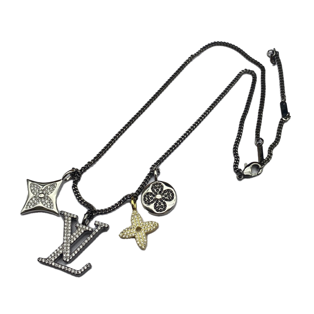 LV Diamond Logo Necklace