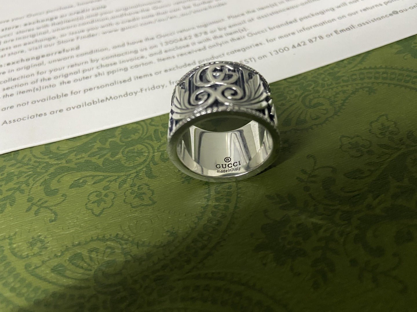 Alternative view of Double Gucci Marmont Ring