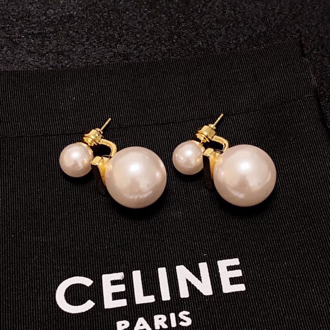 18K Celine Pearl Earrings