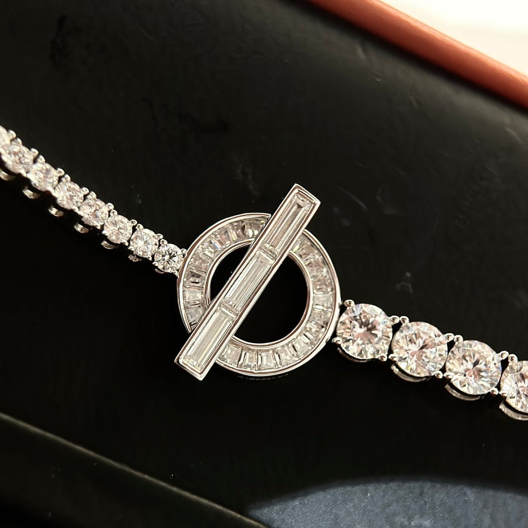 Hermès Full Paved Crystal T-Bar Bracelet - Image 4
