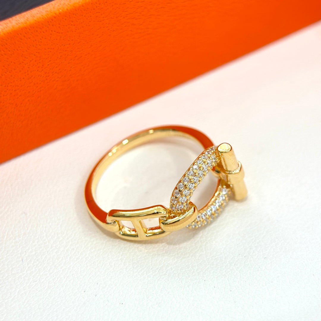 Hermès Rose Gold Plated Diamond Bracelet - Image 3