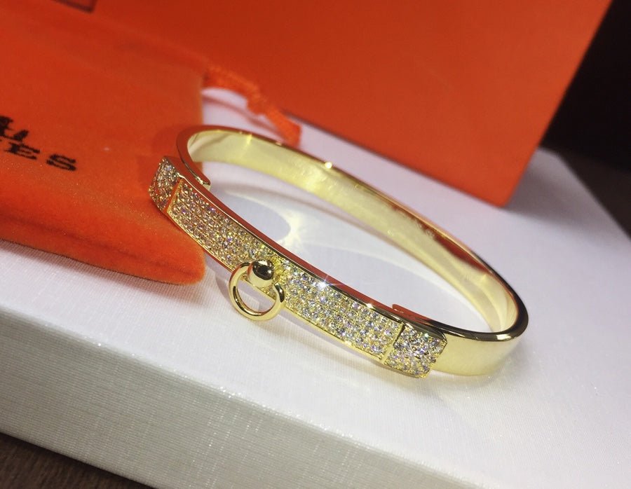 Hermès Rose Gold Plated Half de Chien Bracelet - Image 3