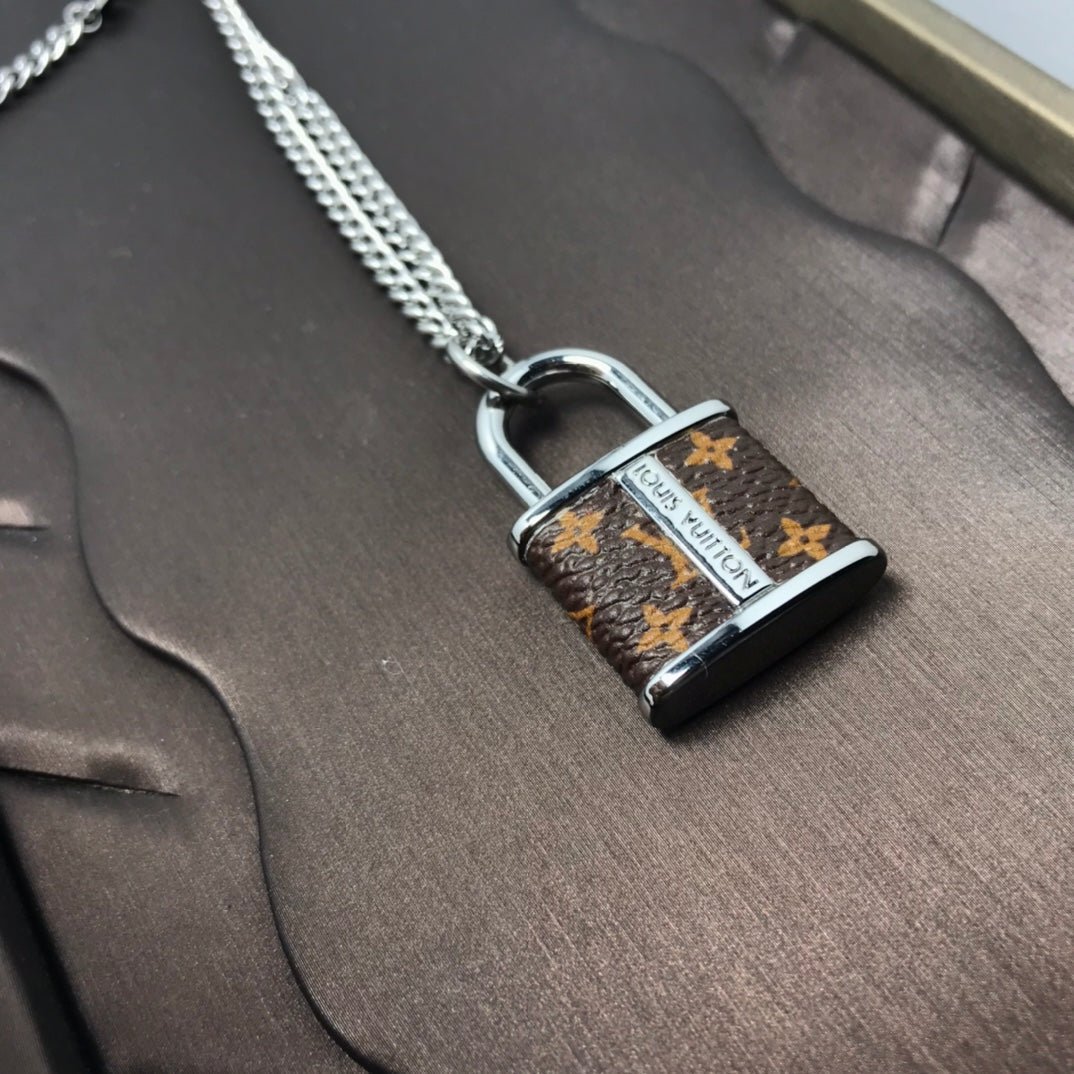 Alternative view of LV Lock Pendant Necklace
