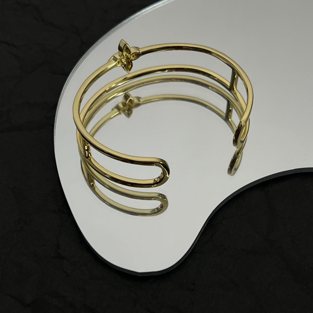 LV Rose Gold Diamond Bangle - Image 12