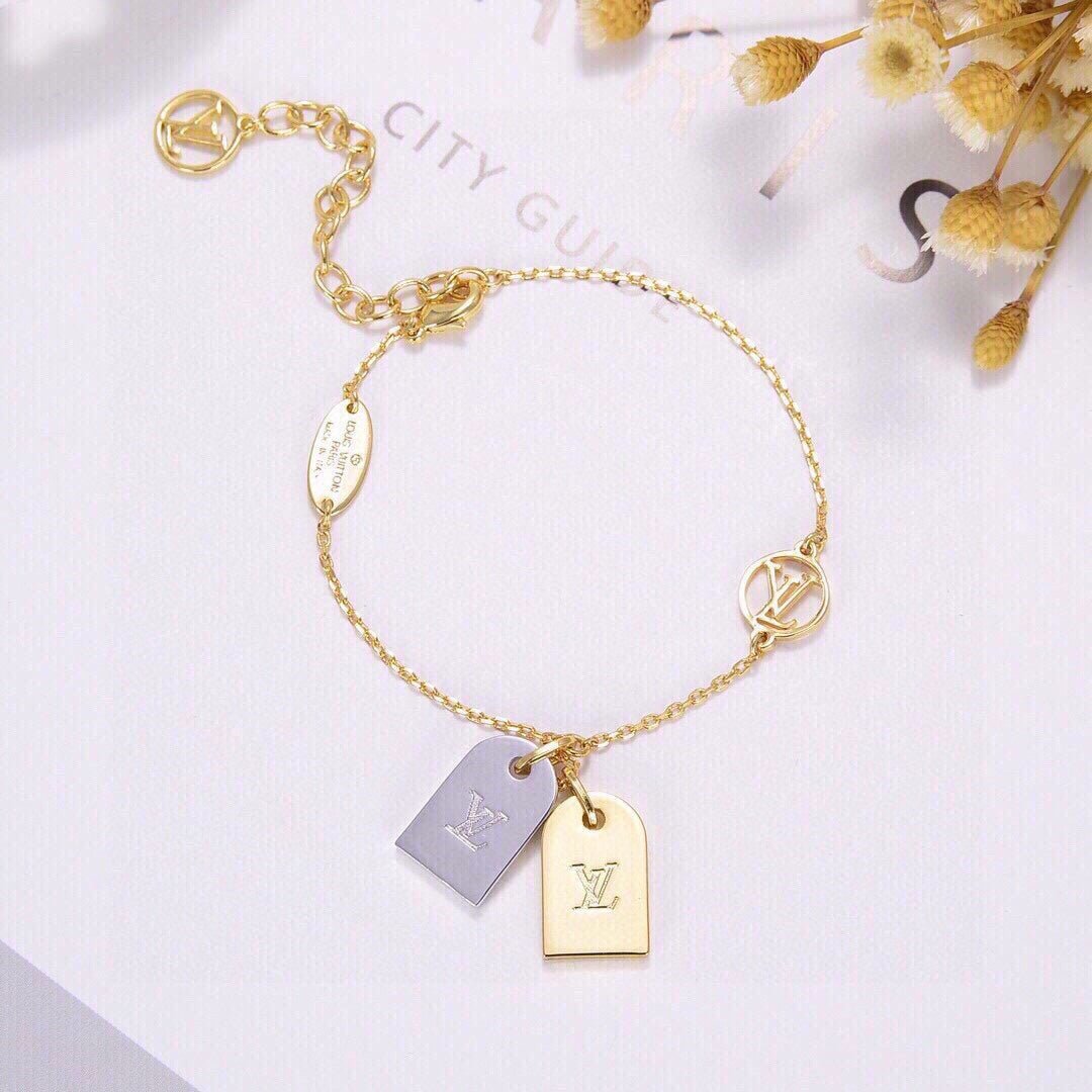 Alternative view of LV Double Tag Chain Bracelet