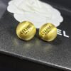 CELINE Gold Ball Stud Earrings