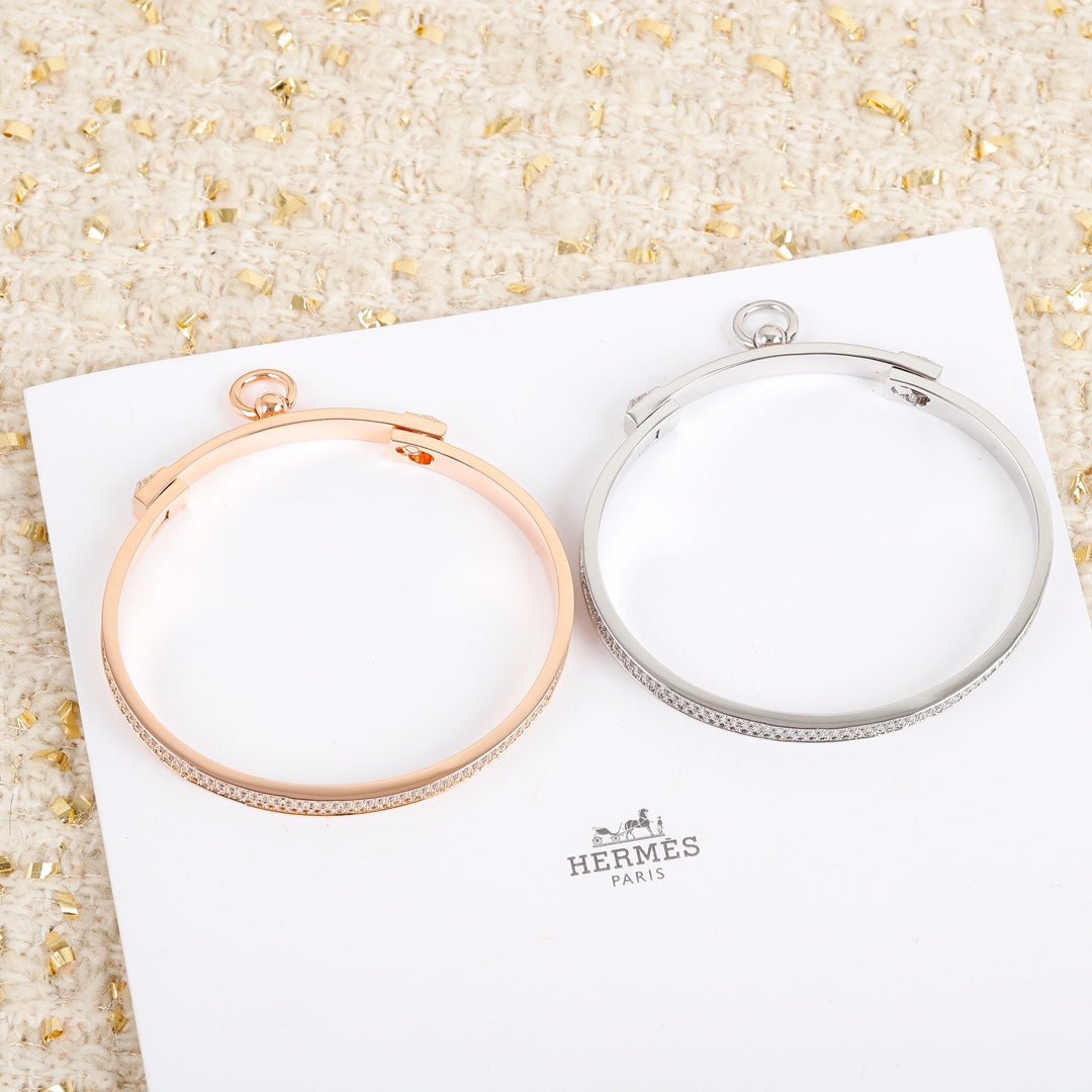 Hermès Silver Plated Full Collier Bracelet - Image 6