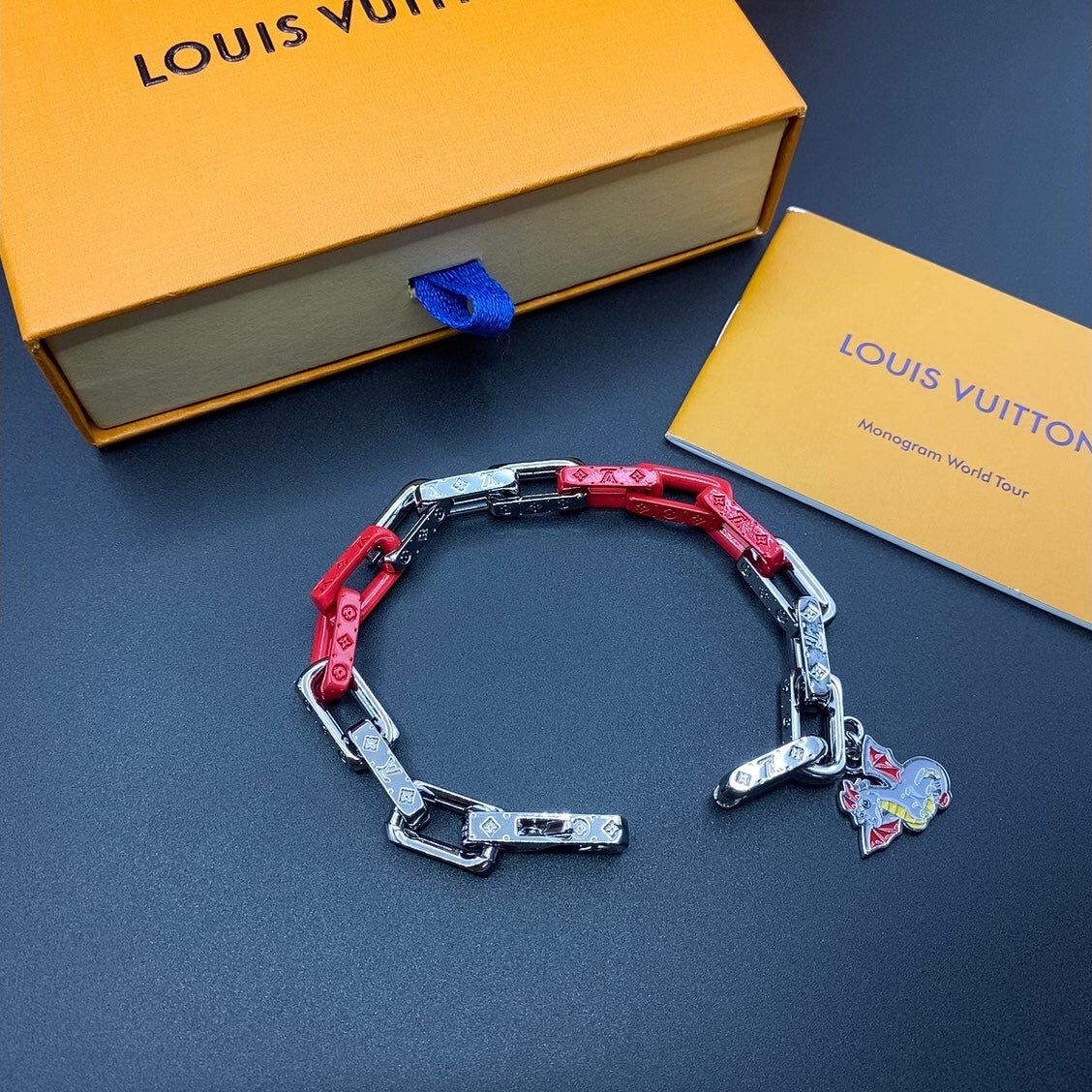 LV Two-Tone Link Bracelet - Image 3