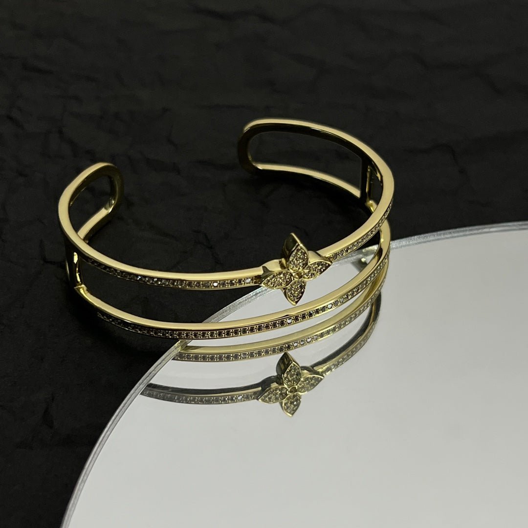 LV Rose Gold Diamond Bangle - Image 13
