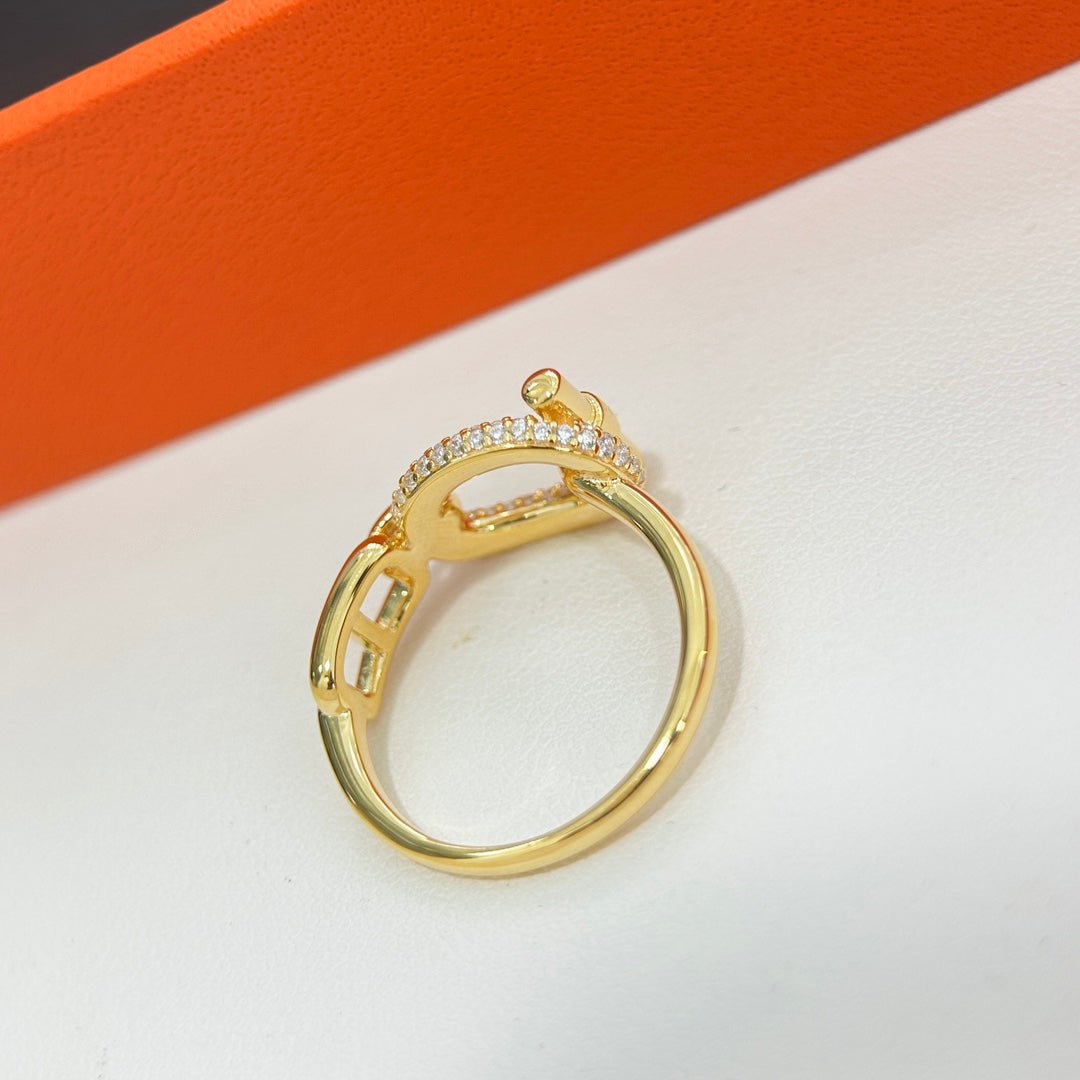 Hermès Rose Gold Plated Diamond Bracelet - Image 5