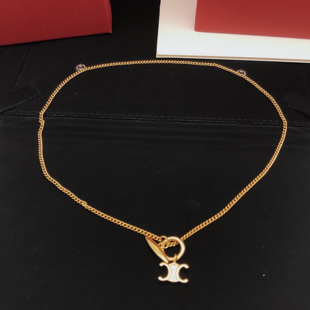 CELINE Gold Triomphe Necklace - Image 5