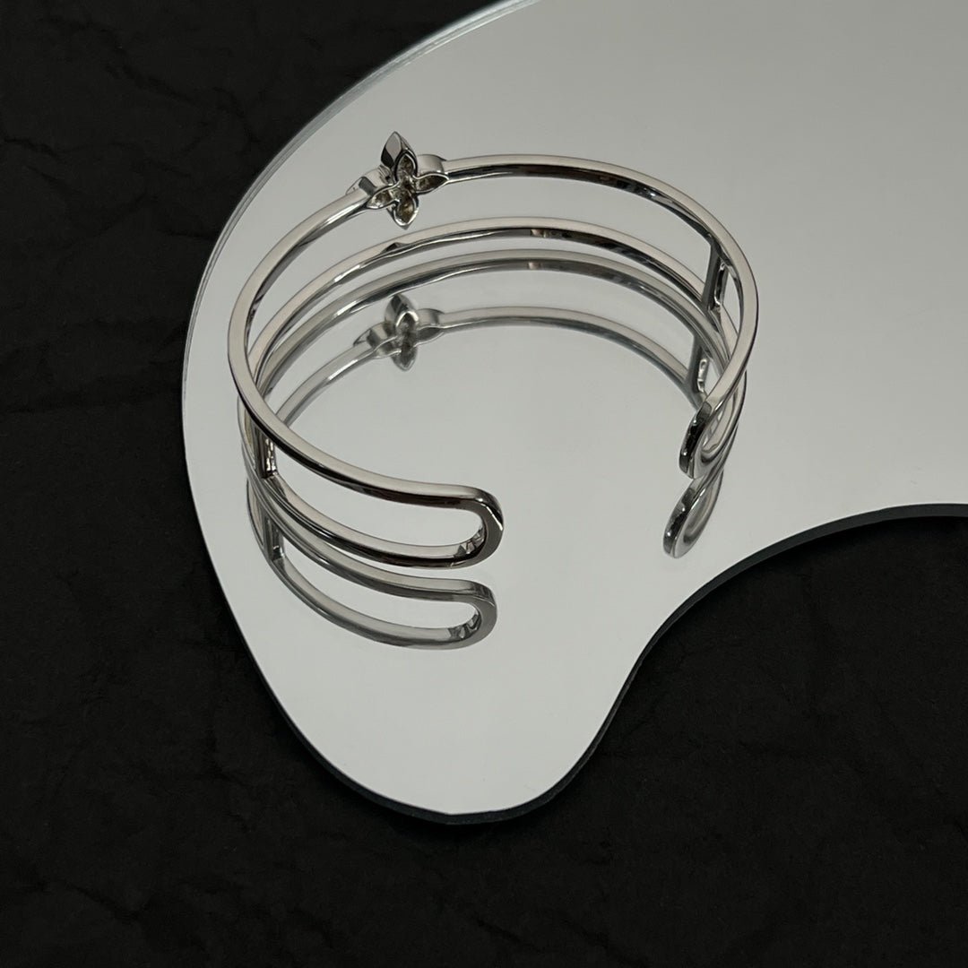 LV Rose Gold Diamond Bangle - Image 15