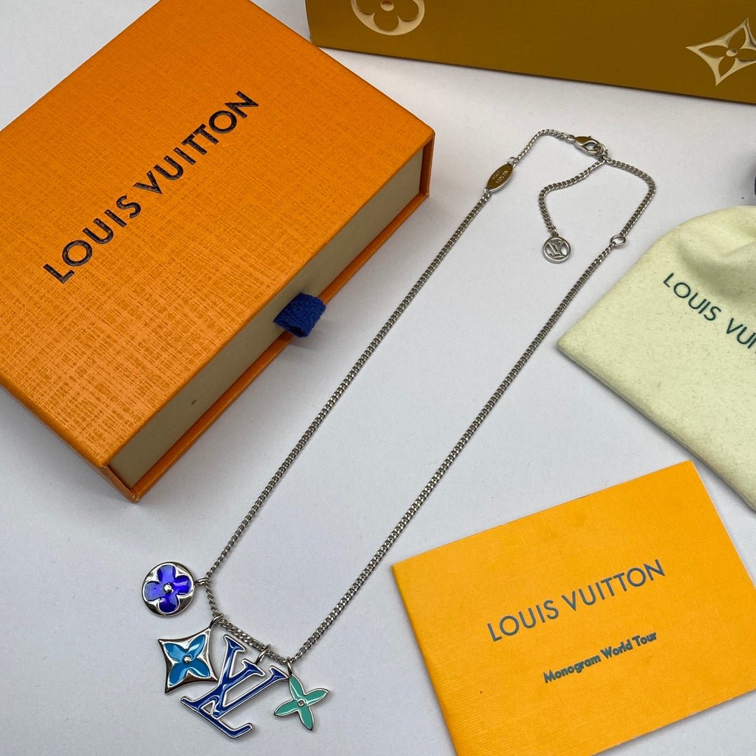 LV Multicolor Flower Mellow Necklace - Image 6