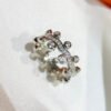  Hermès Bubble Style Silver Plated Open Ring