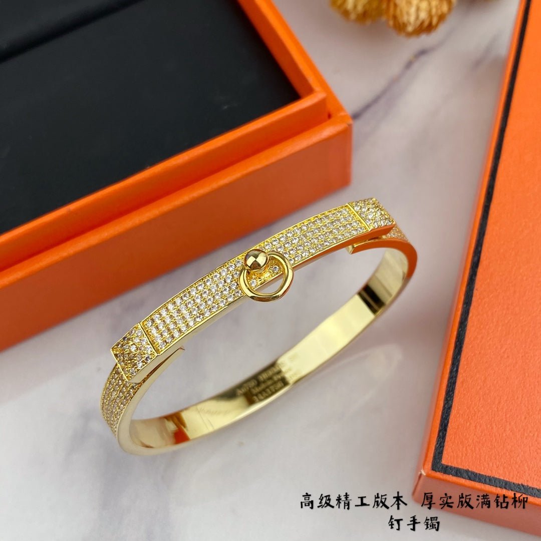 Alternative view of Hermès Rose Gold Plated Full Collier Bracelet